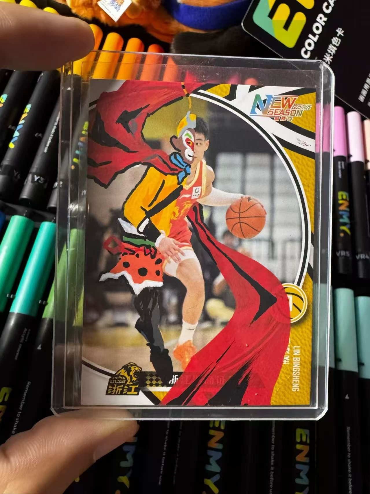这个二创牛逼，cba球星卡要是能这么弄，肯定能火cba