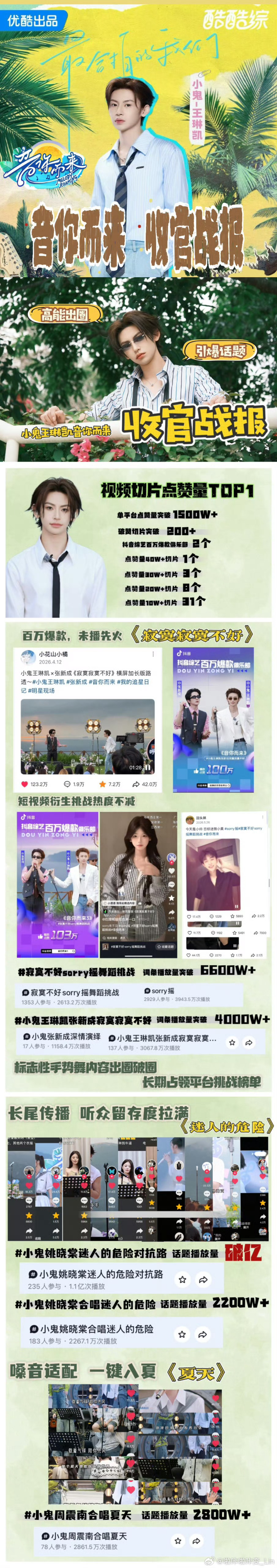 这样亮眼的实绩你们不会做吗，不知道宣传吗，还要粉丝来，我说主动性真的很差图源：甜