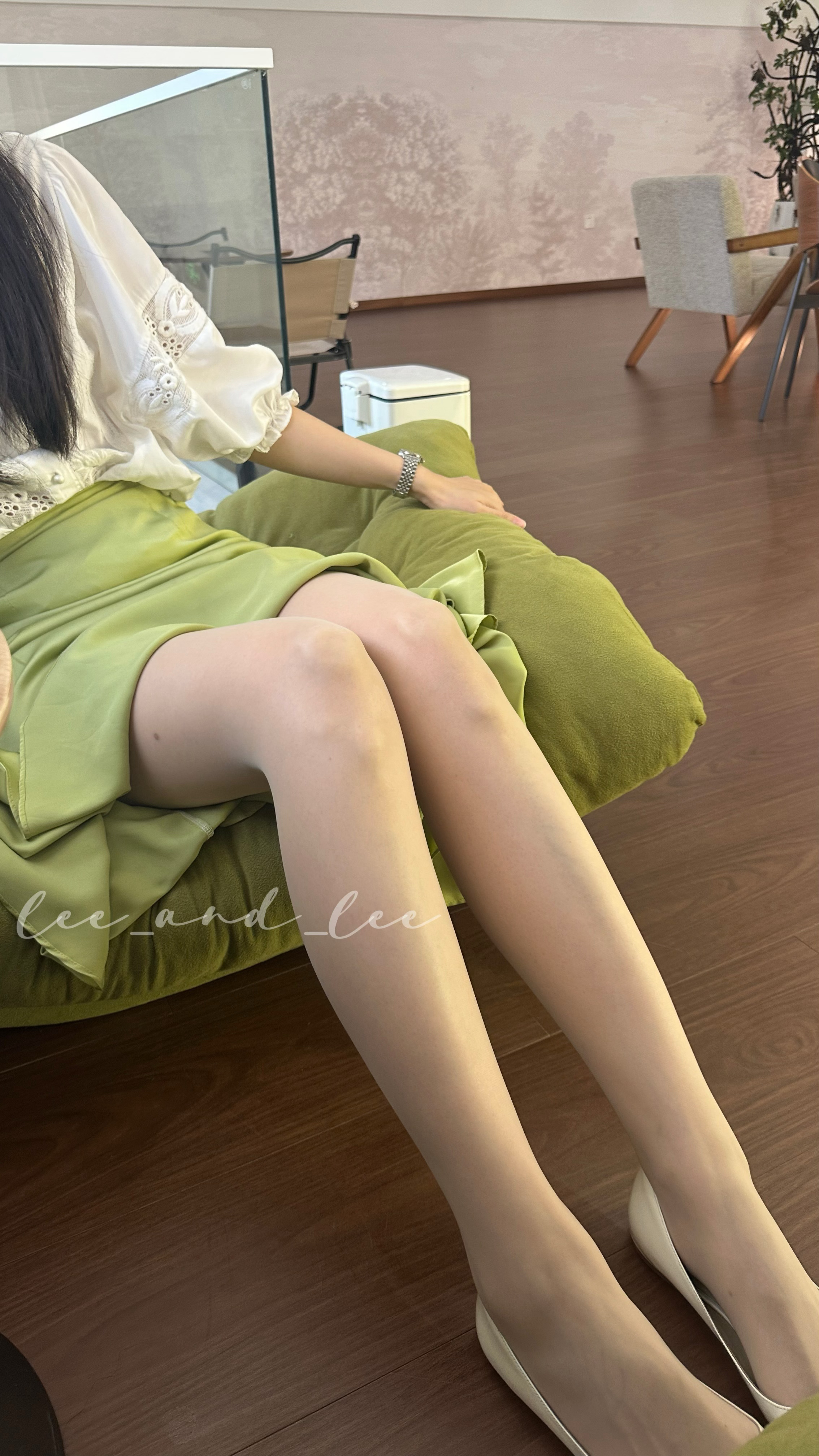 🍃夏日限定·绿裙与特调经典0.01涞觅润丝ootdLee_and_Lee