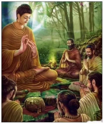 修行 佛学文化   佛陀在鹿野苑中与憍陈如等五人重逢:佛陀降世，为的是救度众生的