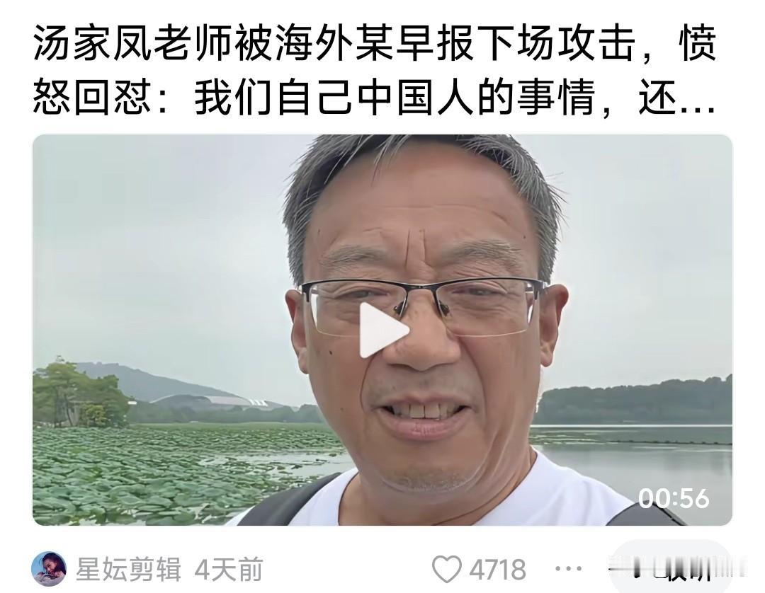 汤博士“英语降低比重论”，遭海外早报批评破防，愤怒回怼曰:我们中国人自己的事情，