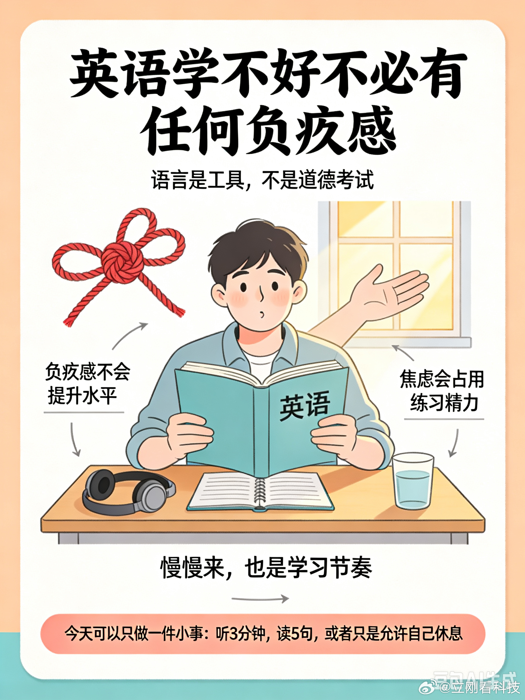 做早饭时想 【英语学不好不必有任何负疚感】非常高兴降低英语权重的讨论，其实这样的