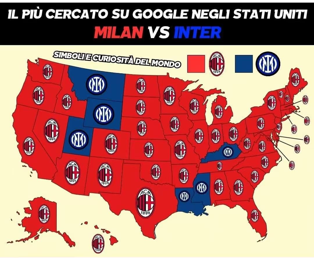 米兰VS国米美国市场PK，米兰完胜！
虽然米兰双雄都是美国资本（红鸟和橡树），但