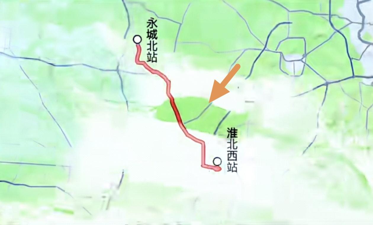 淮北→永城北高铁联络线，再传喜讯！已入省规，正争纳国家十五五初稿。起自淮北西站，