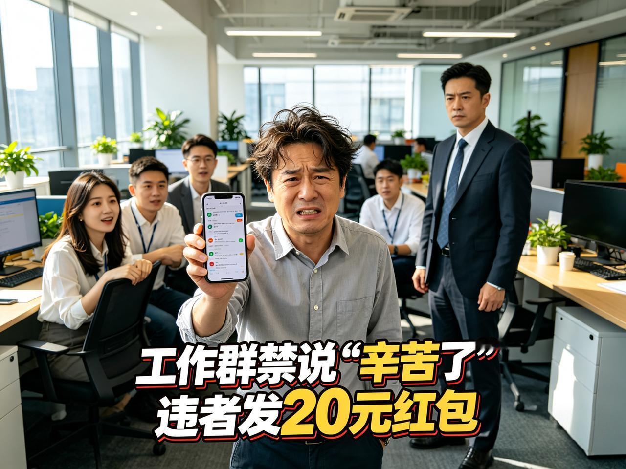 公司出了个新规定：工作群里不许说“辛苦了”。

老板的理由是：“天天辛苦辛苦，听