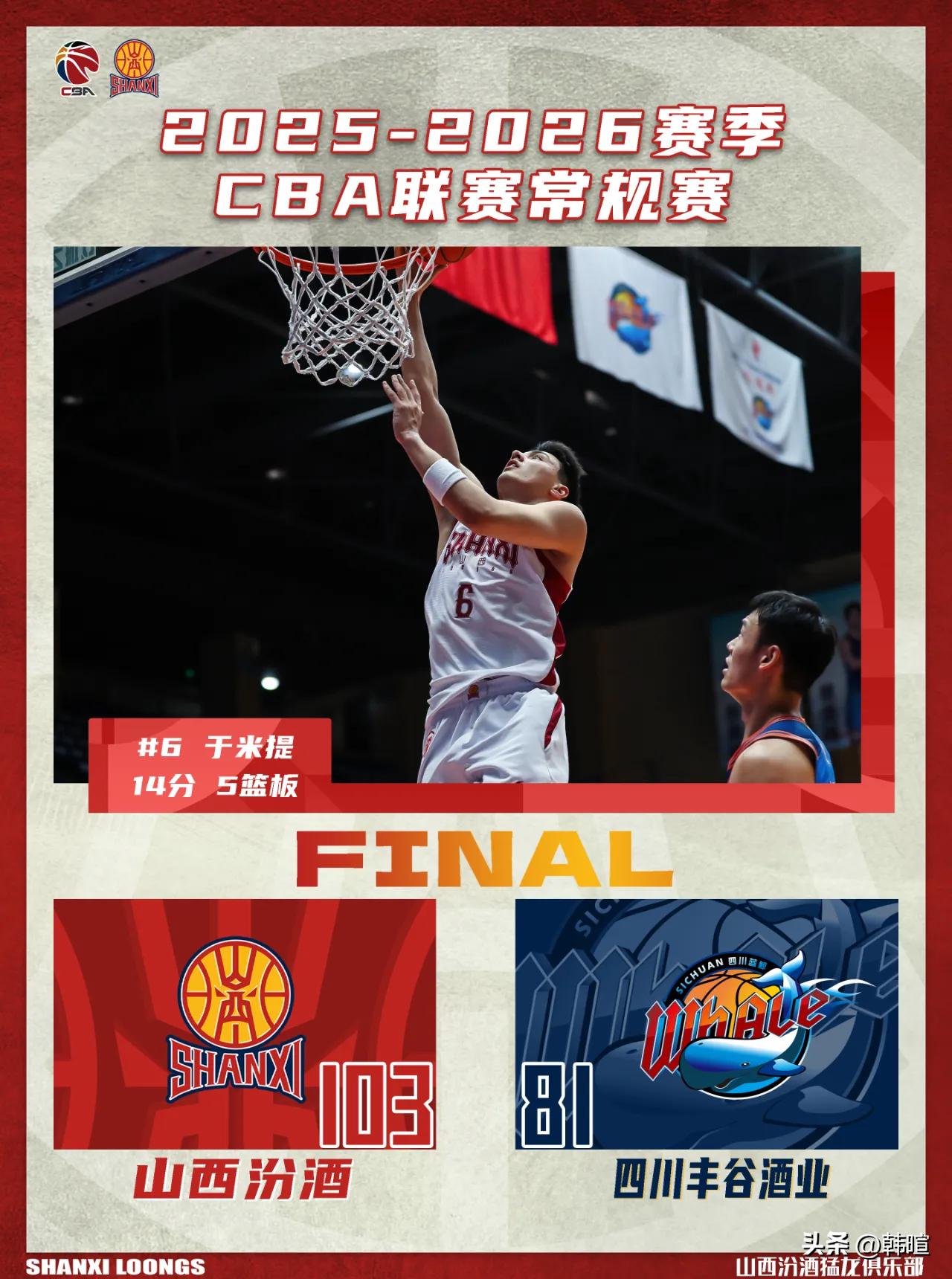 四川男篮又双叒叕输了！客场挑战山西男篮，四川男篮以81-103、22分之差落败，