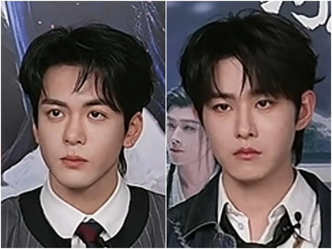 曾舜晞，田嘉瑞直播怼脸对比 