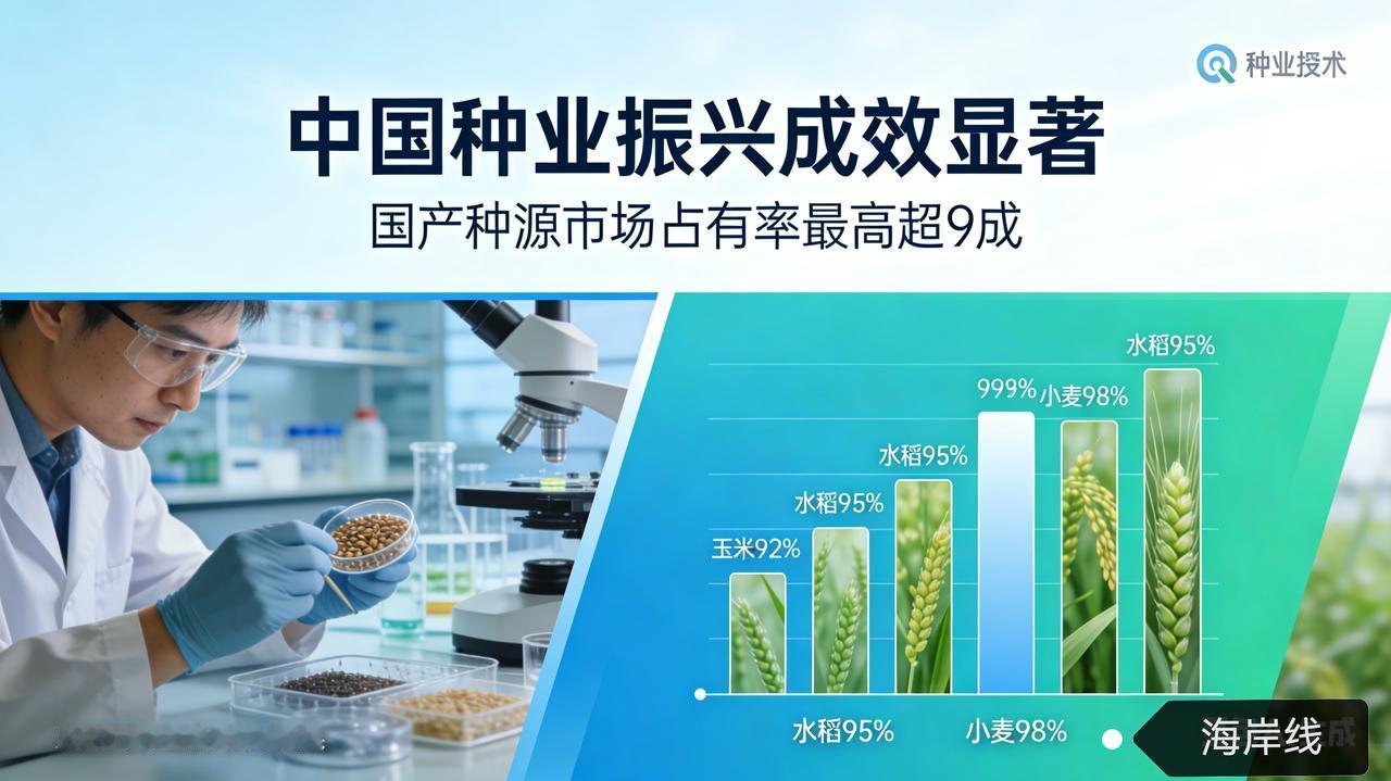 中国种业振兴成效炸裂！国产种源市场占有率最高超9成
 
全球不确定性加剧粮食安全