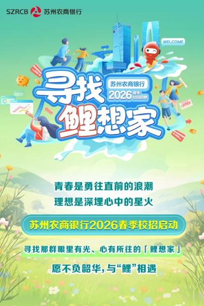 苏州农商银行2026春季校招启动：