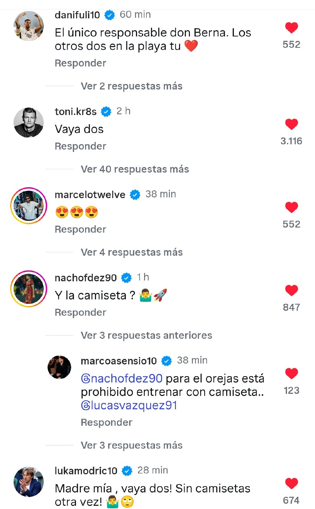 拉莫斯和巴斯克斯的健身合影吸引来了更多人：🗣️塞瓦略斯：“都怪贝尔纳先生（体能