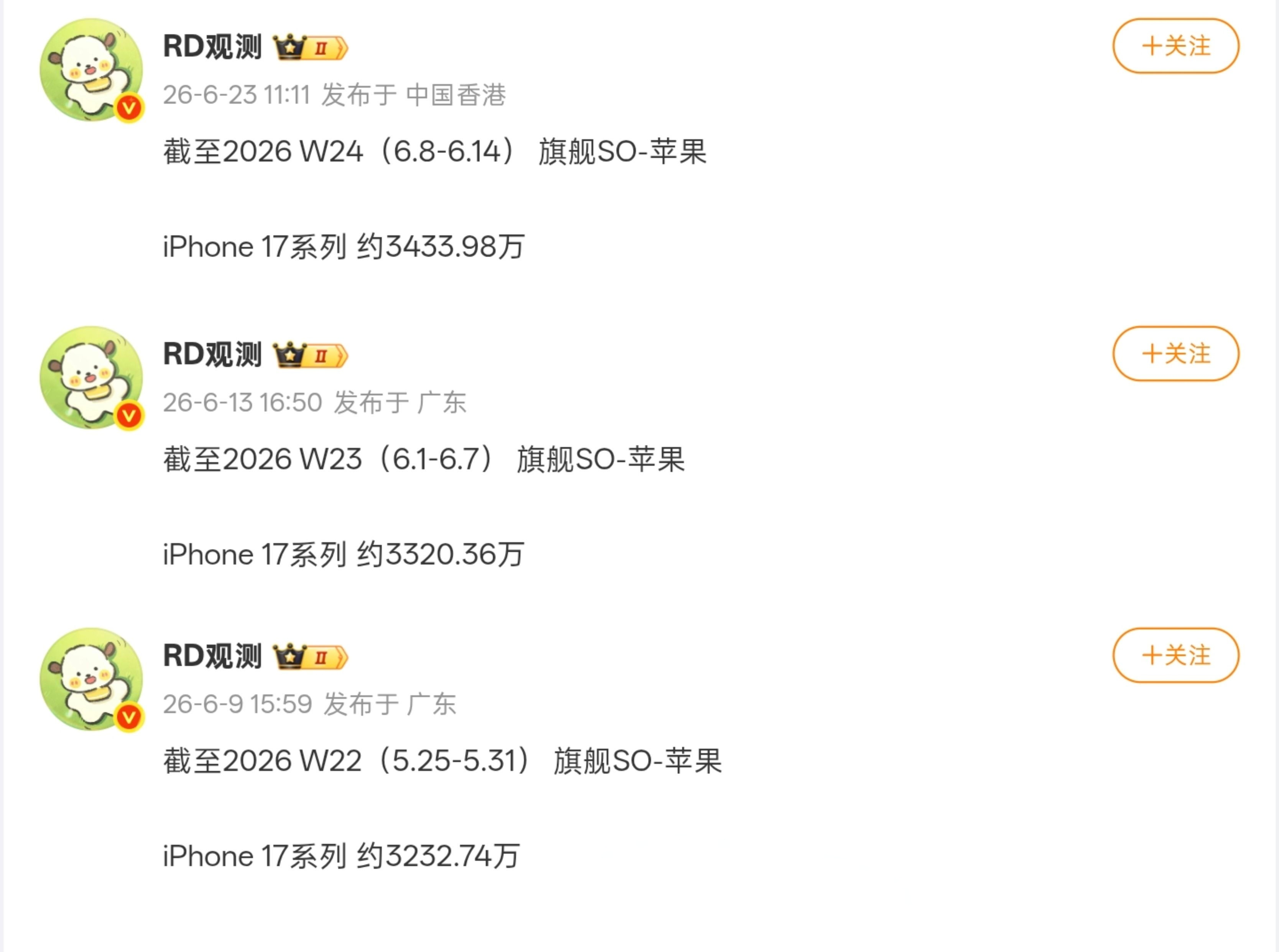iPhone 17系列 中国区最新销量曝光：已突破3433万台这个数字太可怕了，
