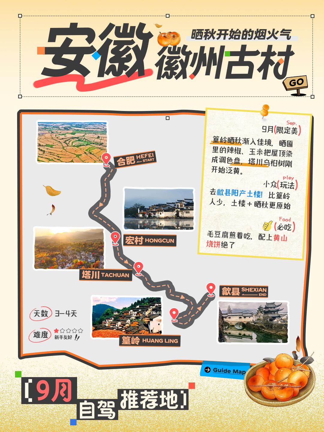 铛铛铛铛！🍂车友们！答应大家的9月自驾游详细路线来了！9 月真的是自驾黄金月啊