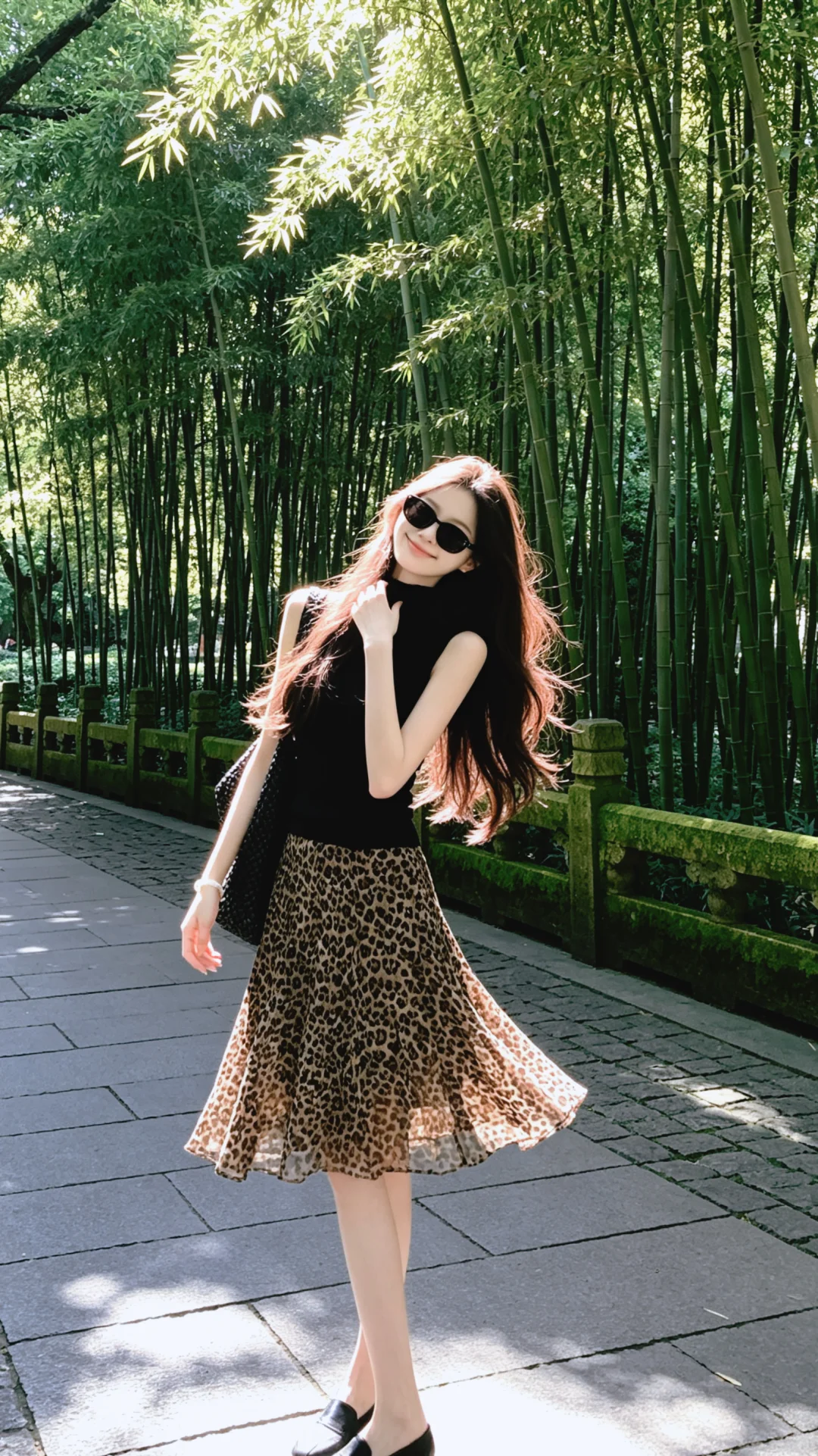 🪼🐆阳光下的豹纹女孩
