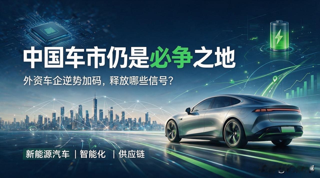看不懂车市现状？外资车企纷纷加码中国，释放关键信号！

当下国内车市价格战白热化