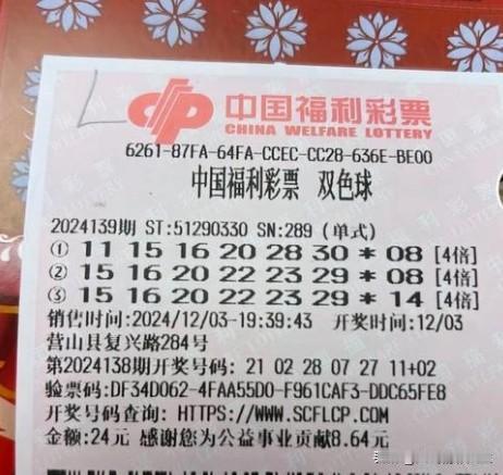 幸运女神眷顾！四川南充彩友揽获4注一等奖，奖金合计超4000万！
在双色球第13