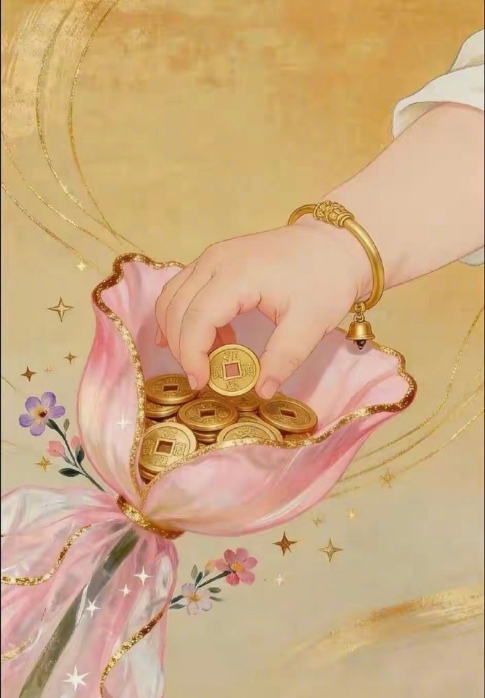“ 手拈铜钱，日日生金 … ” 