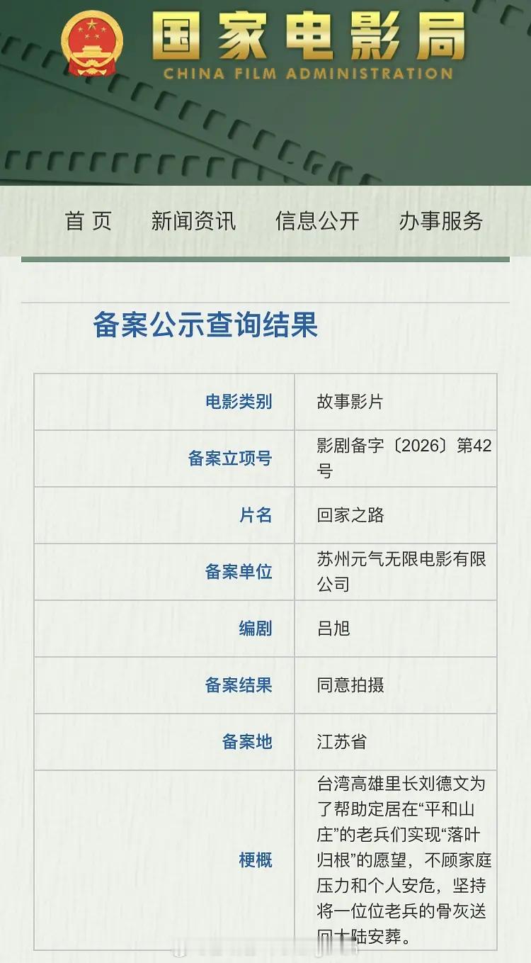 《回魂记》《爱很美味》许肇任导演的《回家之路》在福建泉州拍摄，张震、马思纯、任达