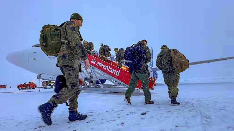 被特朗普关税吓到？德国15人“大军”突然撤离格陵兰岛