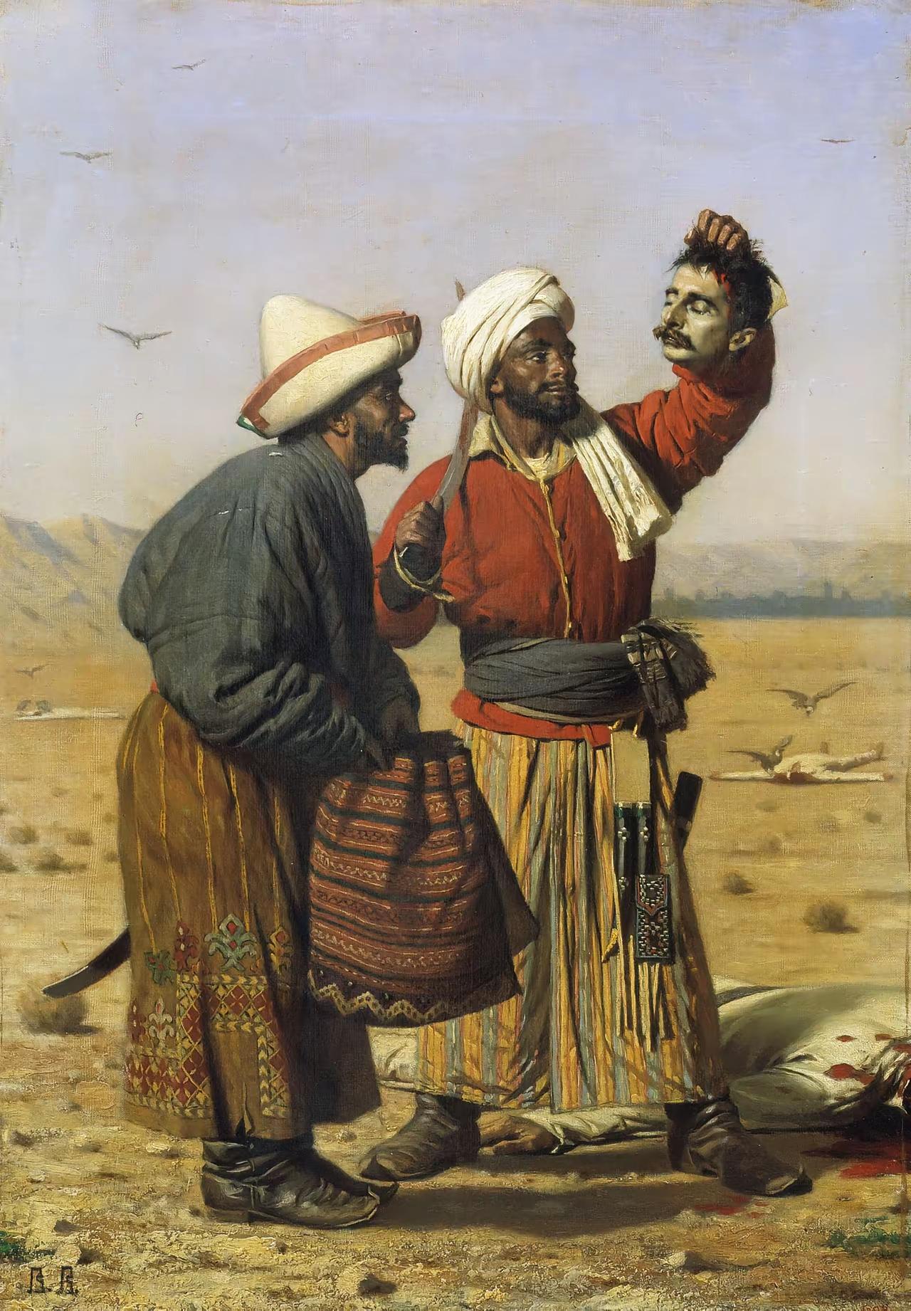 这两幅1868年的油画记录着乌兹别克斯坦先辈抵御沙俄扩张的苦难。
《成功之后》中