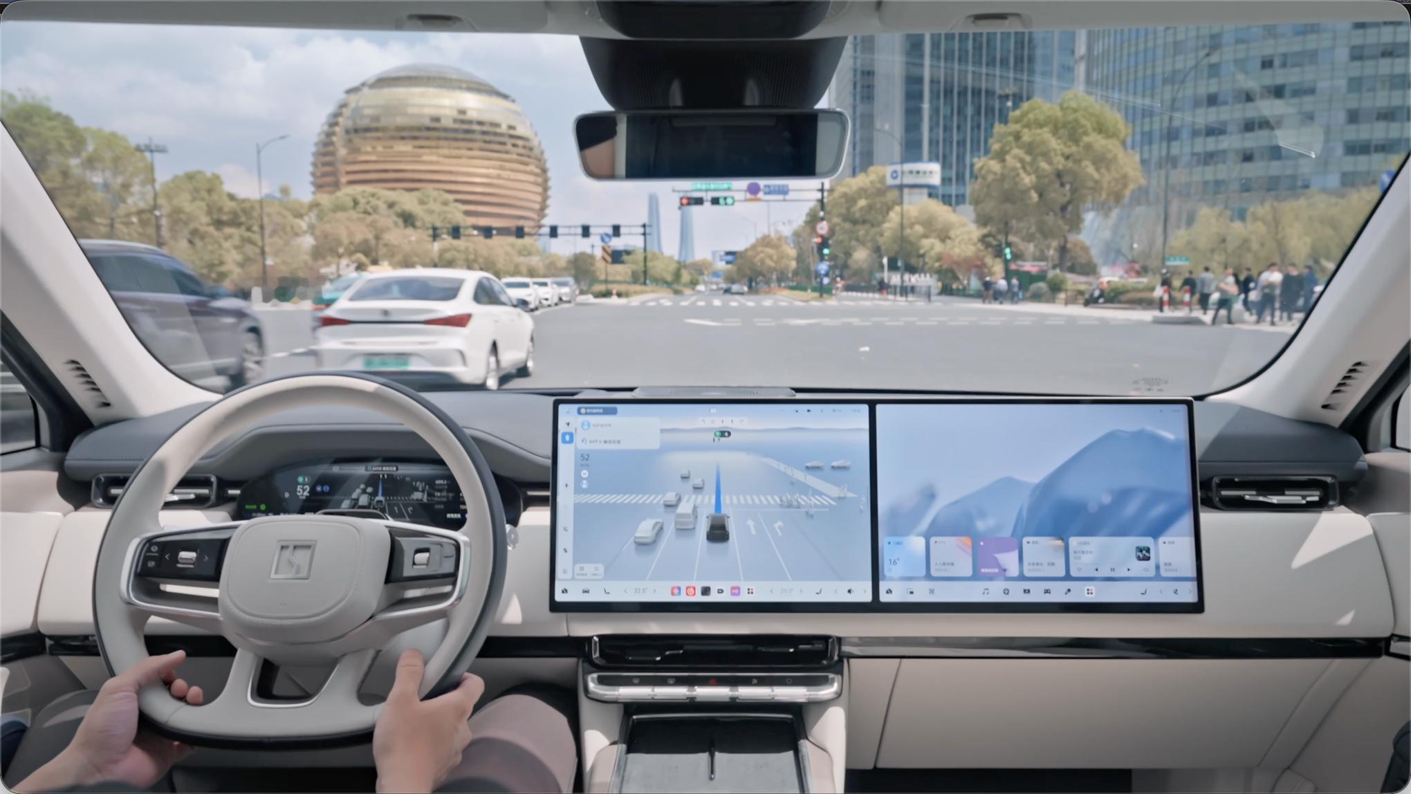 国内第一个做到全过程自主无人下线的车是吉利，也是继特斯拉之后的全球第二。这背后千