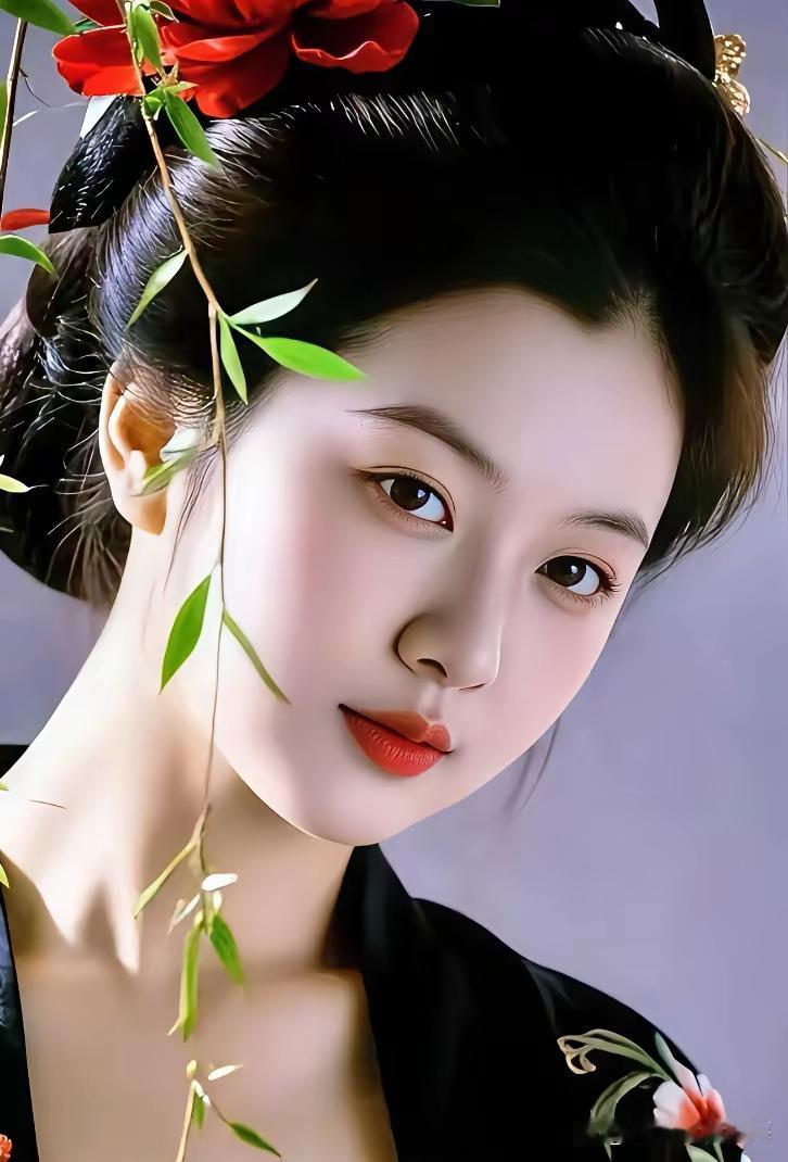 这姑娘真是美得像画一样！