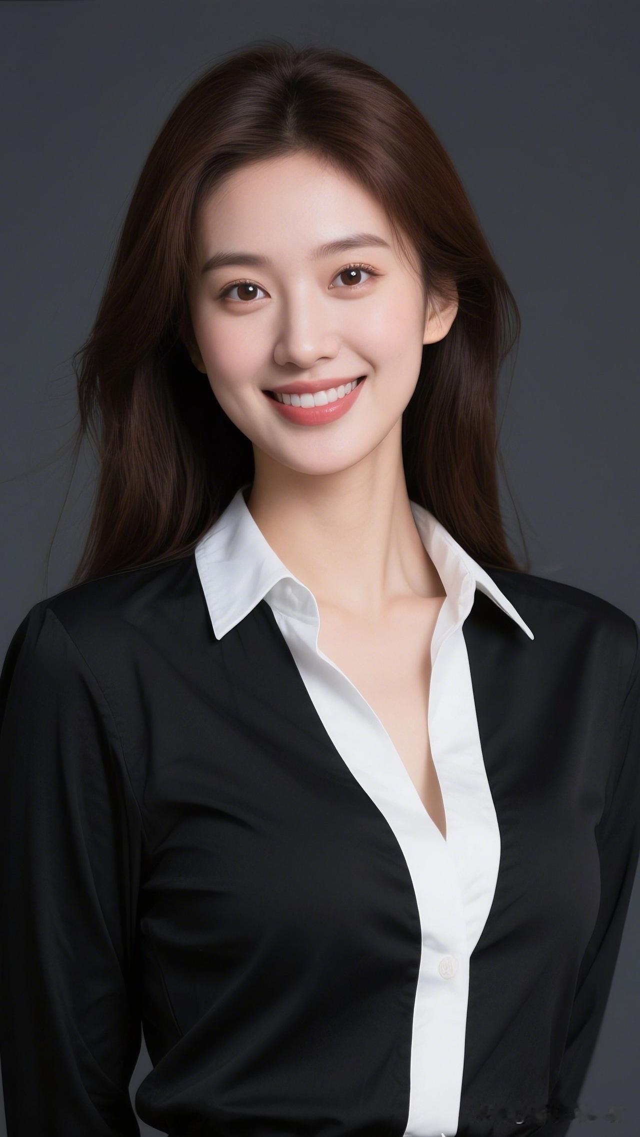 甜美笑容，黑白色调，职场女神风范！😊✨黑色服饰怎么穿才高级?
