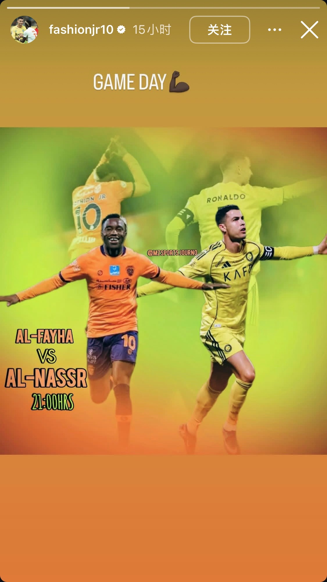 费哈1比3利雅得胜利要和偶像同场的迷弟，赛前 : 利雅得胜利联赛10连胜