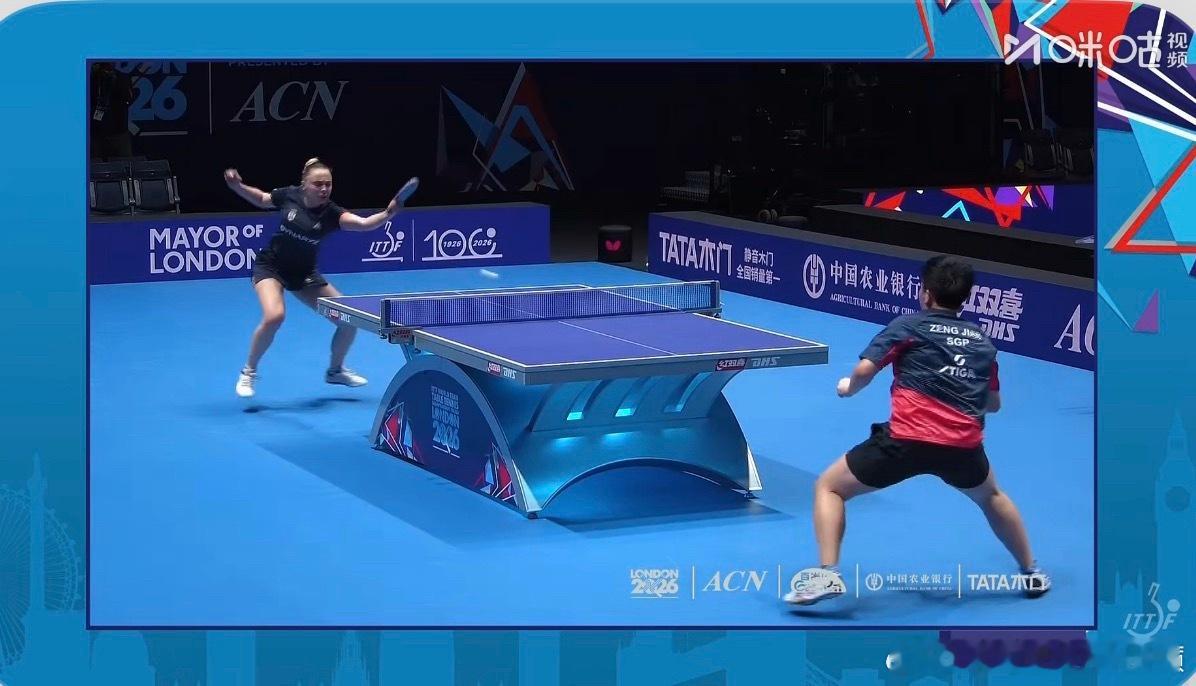 2026wtt伦敦世乒赛女子团体32-16新加坡3-1塞尔维亚曾尖1-3卢普莱斯