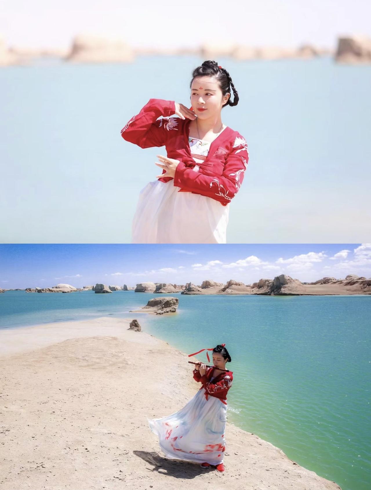 青海封神！全球独一的水上雅丹才是西北真正外星秘境✨🌊必冲！乌素特水上雅丹 + 