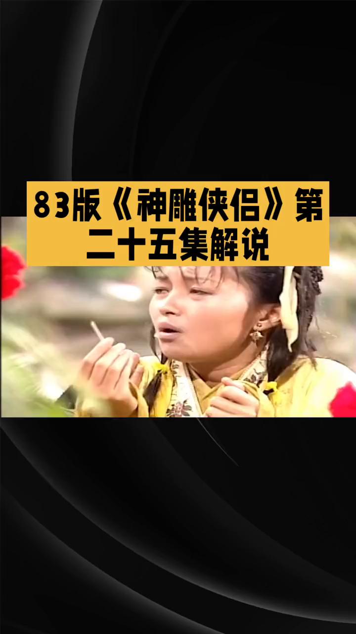 83版《神雕侠侣》第二十五集解说。
83版《神雕侠侣》第二十五集延续了上一集的情