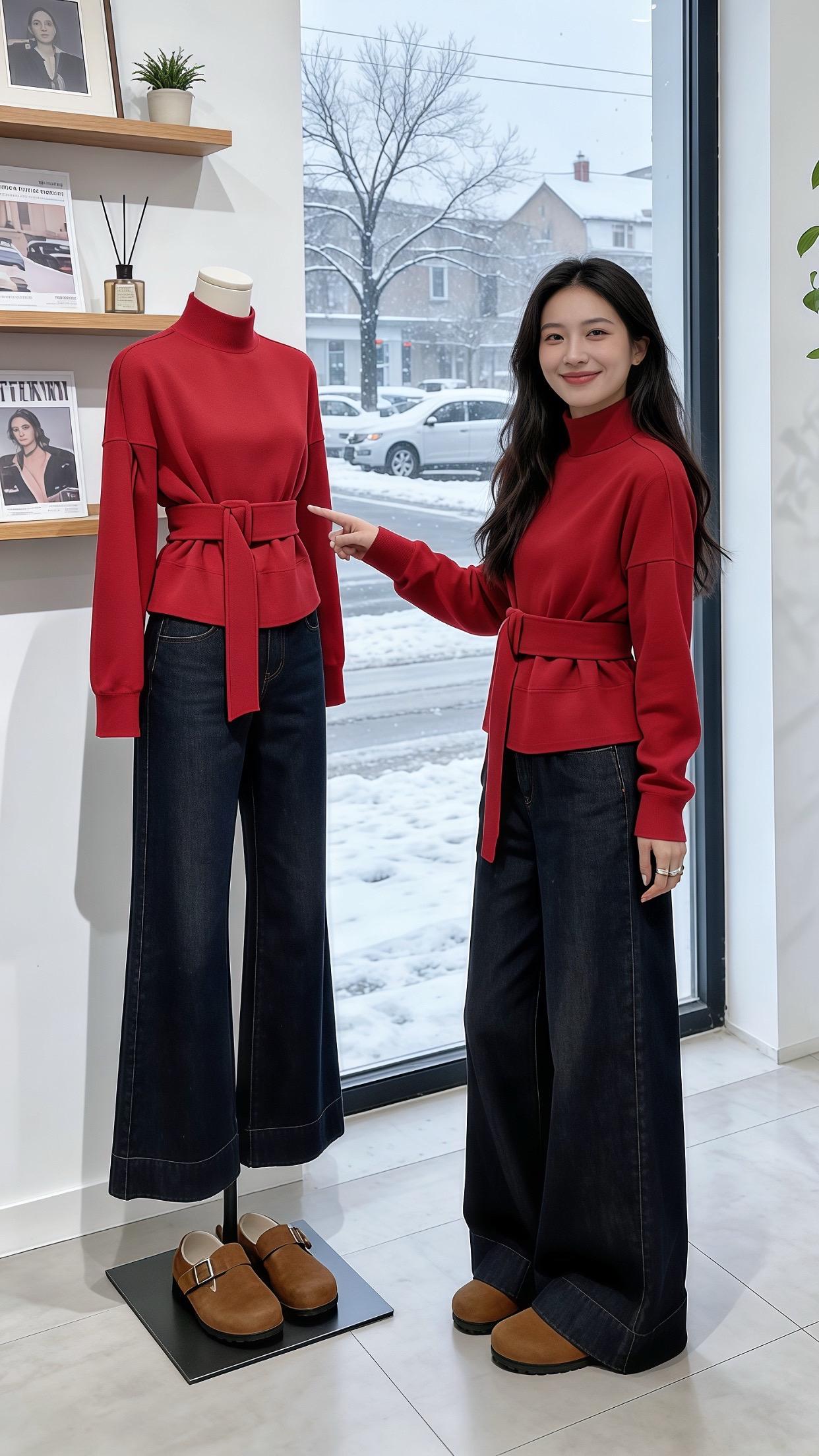 微胖穿搭也能很美 脱下外套也体面的秋冬内搭 小个子爱穿搭 冬日穿搭一周...