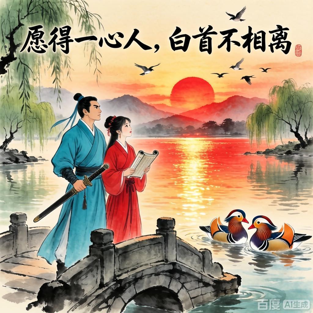 愿得一心人，白首不相离。
一个男人的一生，应当由两女人管着，小时候妈妈管，长大了