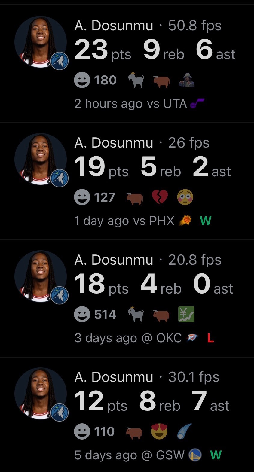 “多森木真的很好用！” 爱德华兹缺席的第二场，森林狼面对爵士轰出147分，暂时还