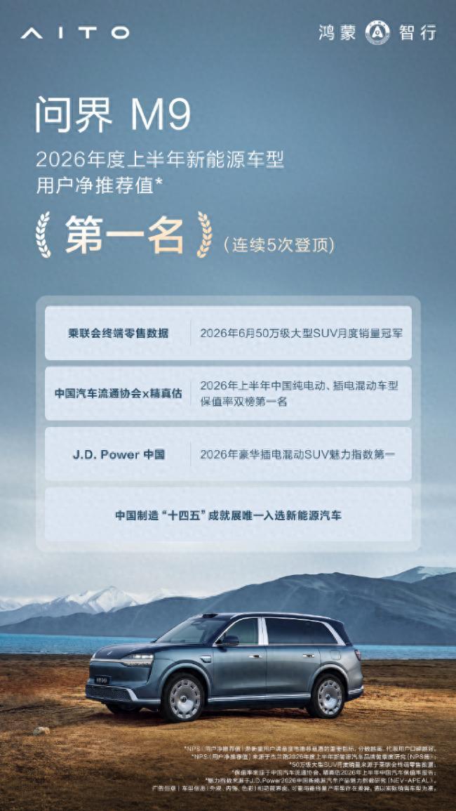 问界 M9 又双叒霸榜了 销量口碑双赢，这才是真顶流！问界M9搭载华为 ADS 