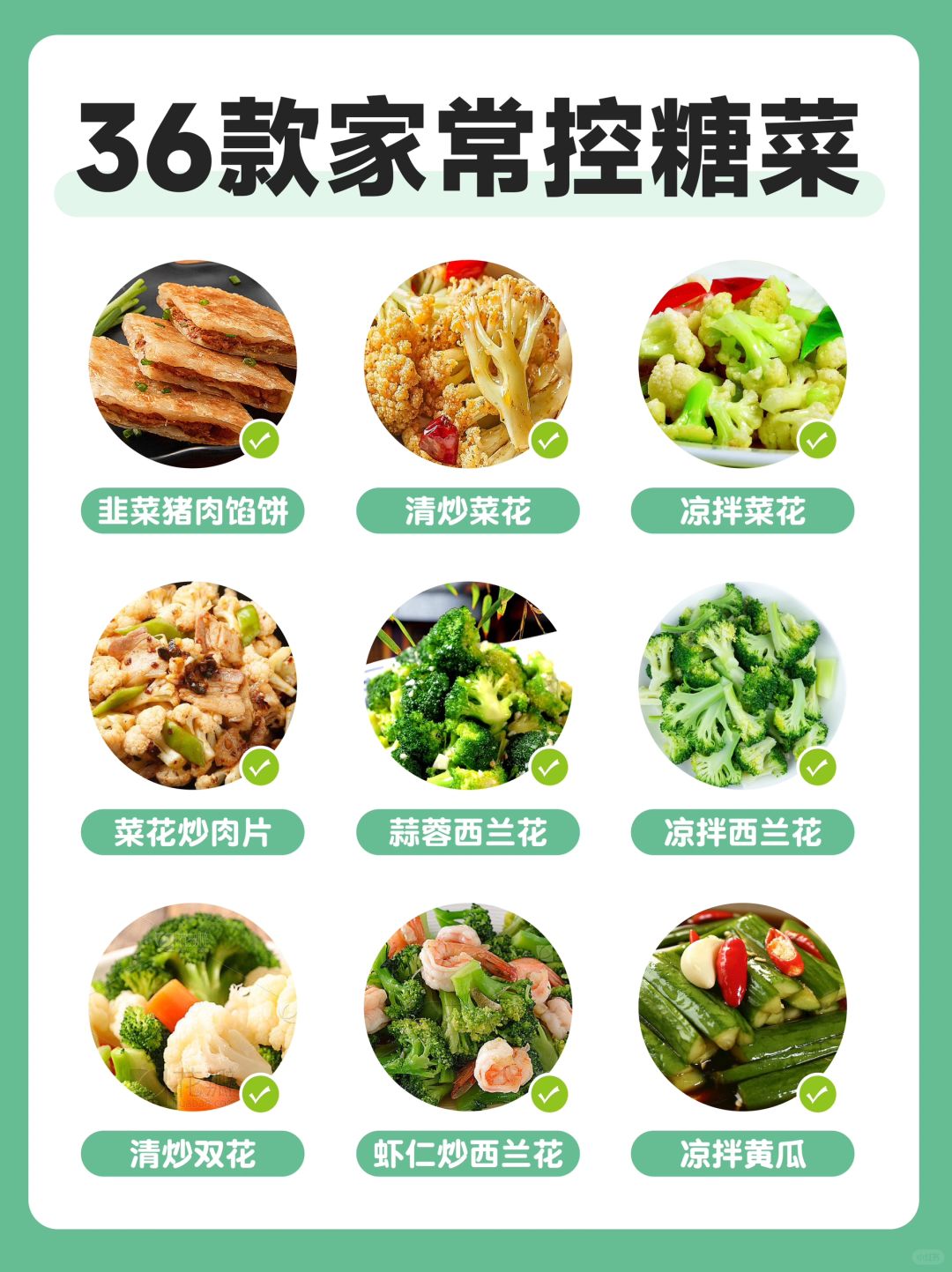 ⚠️全网超详细的36款家常控糖食谱（二）❗️
