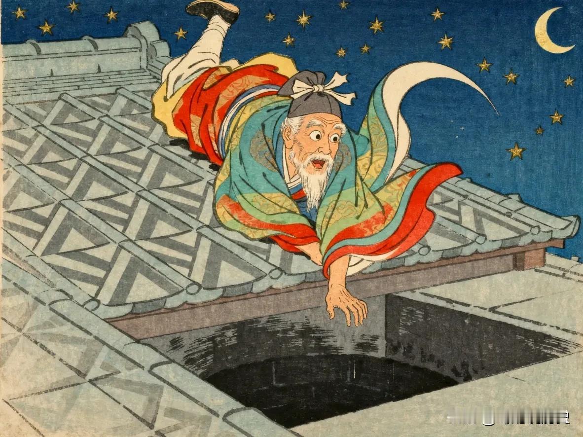 北宋最牛科学家沈括，晚年痴迷天文，半夜爬屋顶观星，一脚踩空掉进井里，摔成重伤，拖