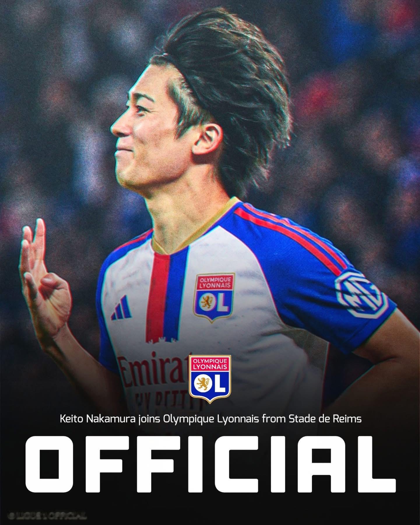 🇫🇷🔵🔴官方: 中村 敬鬥（Keito Nakamura）「重返」法甲加