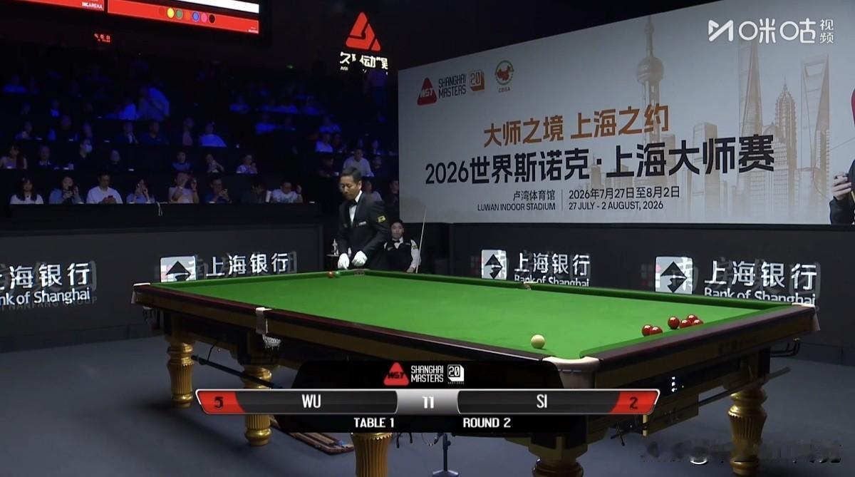 5：2，单杆140分，吴宜泽率先拿到赛点！
      北京时间今晚，2026斯