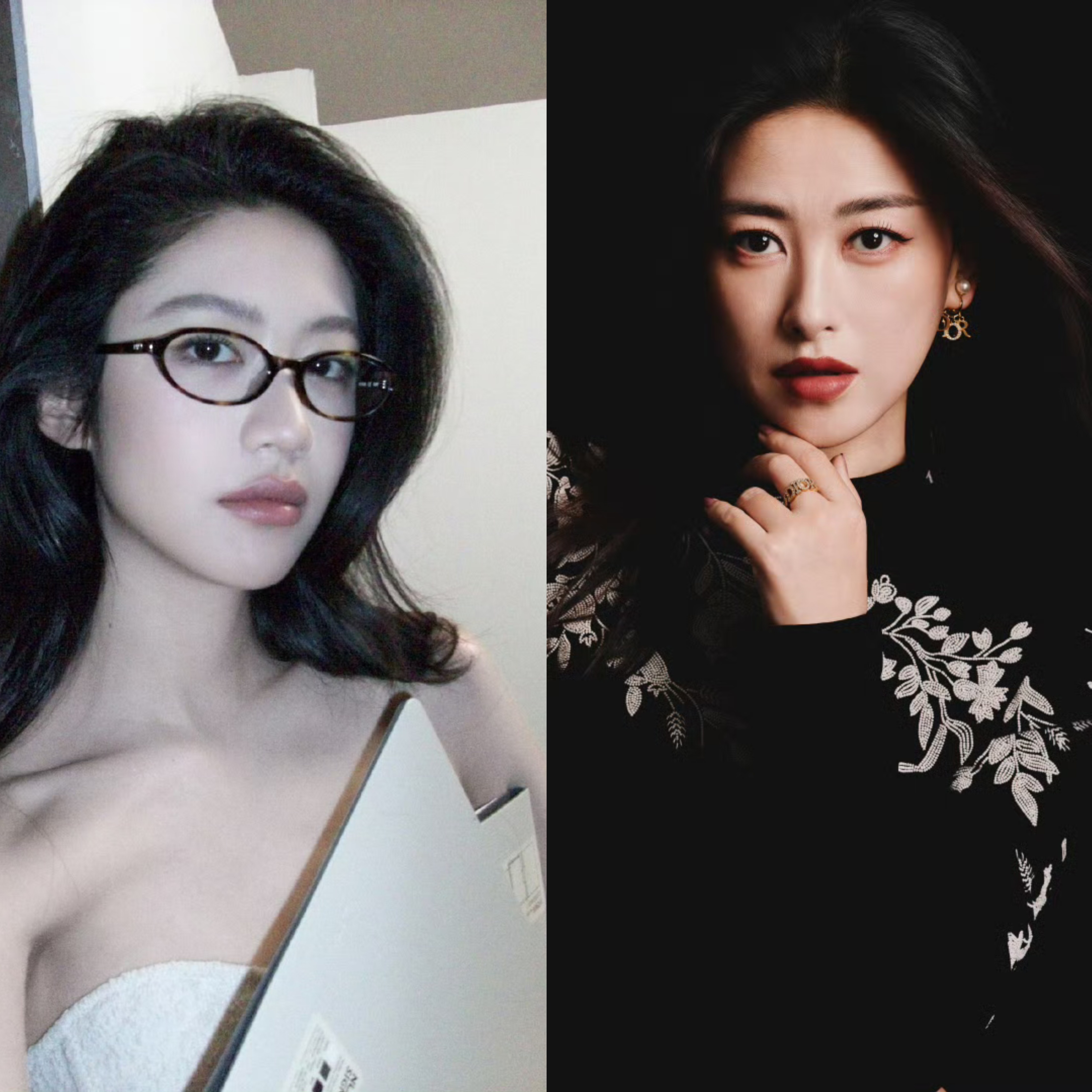 向涵之瘦下来好像钟楚曦并不觉得两个人像哈，反倒是向涵之给我的感觉是朱珠 