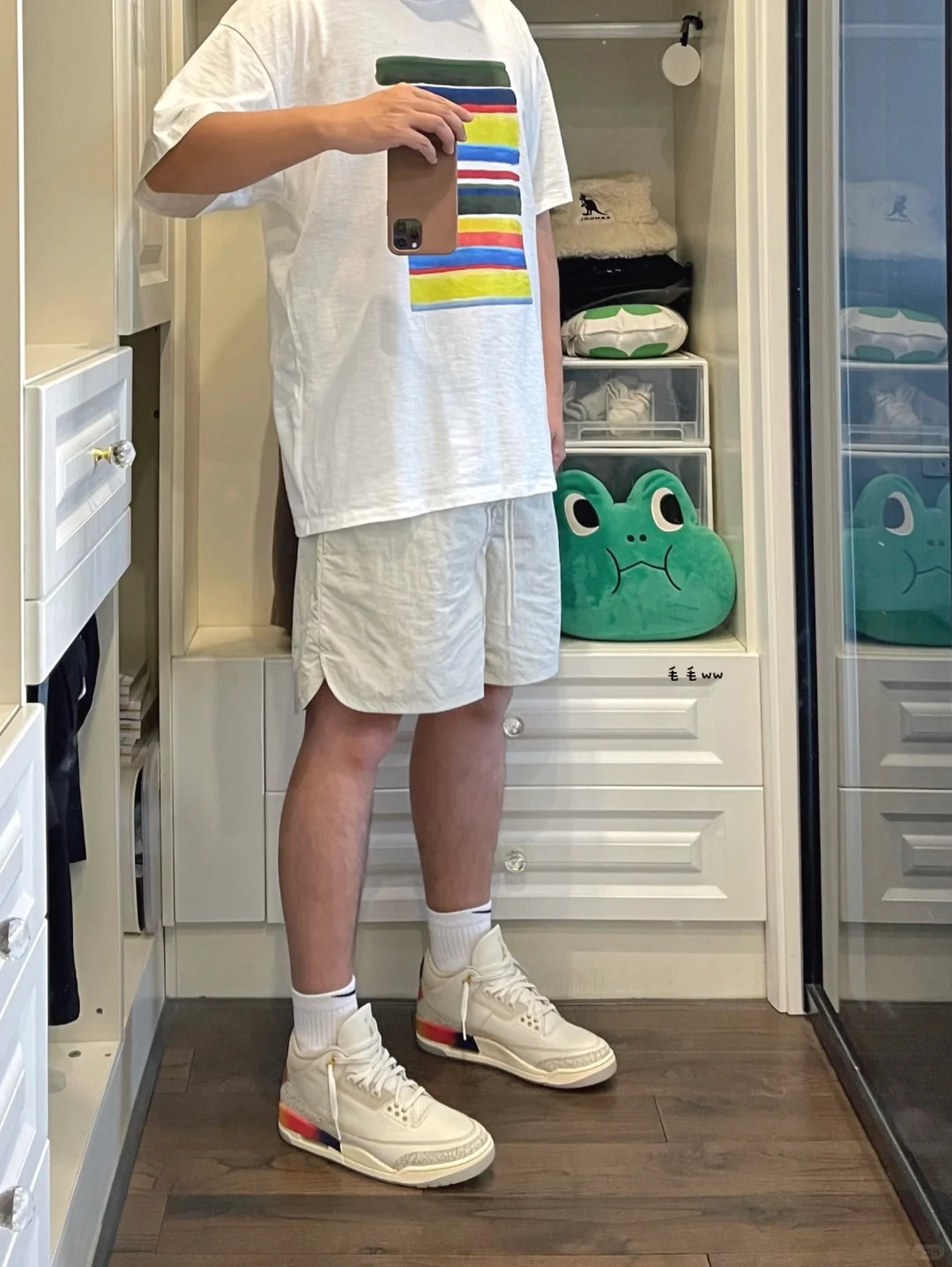 夏季短裤｜白色系穿搭
