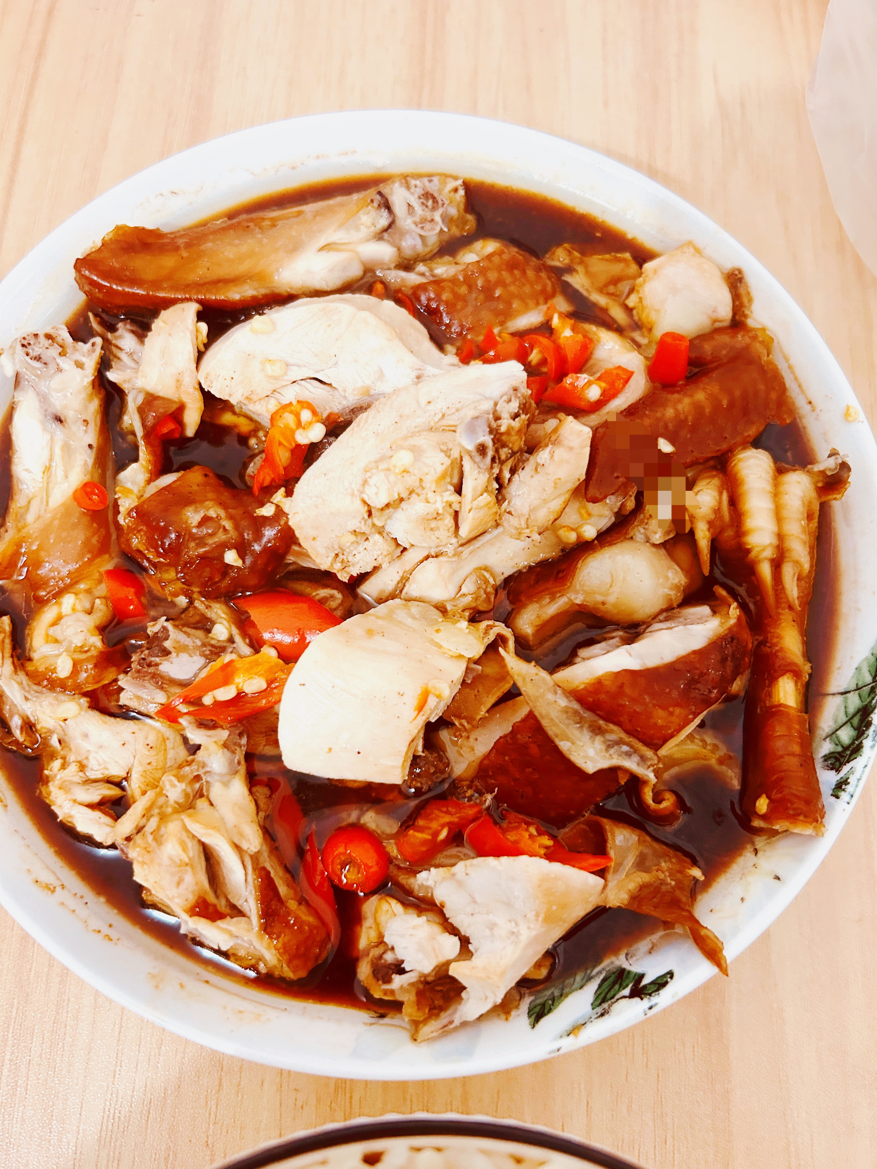 广州人做🐔真没话讲买回去淋一下蘸水蒸一下好吃到爆（🌶️是我加的、爱吃辣的加）