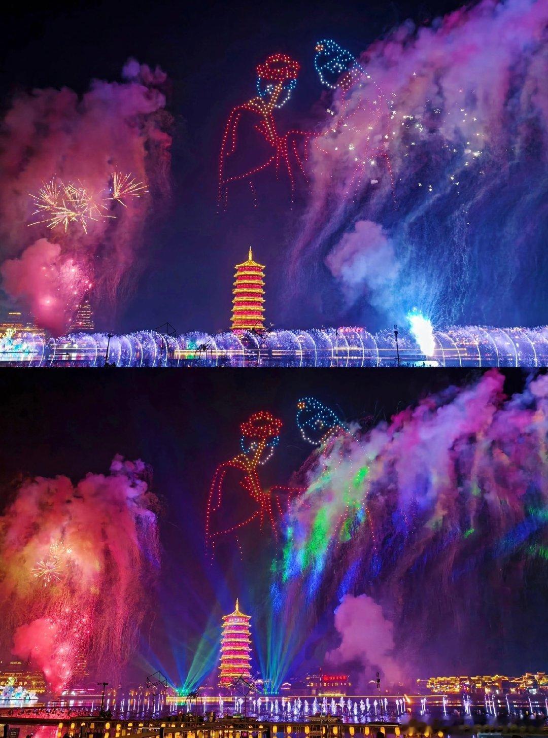 五福临门烟花宴好浪漫  电视剧五福临门 这场烟花秀，见证了《五福临门》剧宣的浪漫