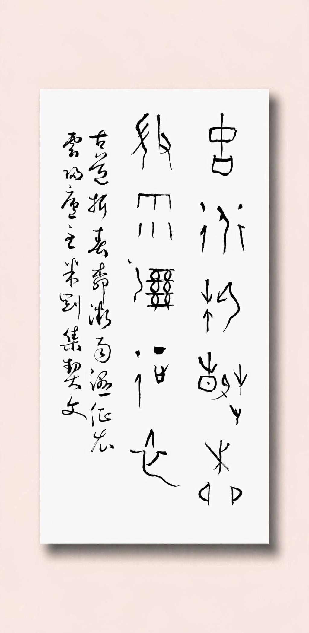 米刚甲骨文作品