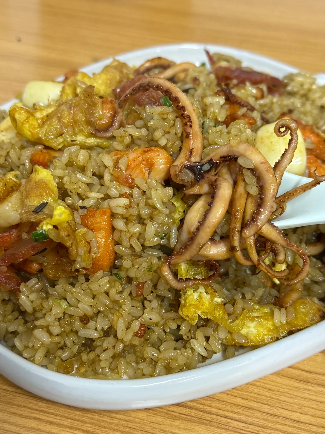 据说南京第一☝🏻好吃的海鲜炒饭！！
