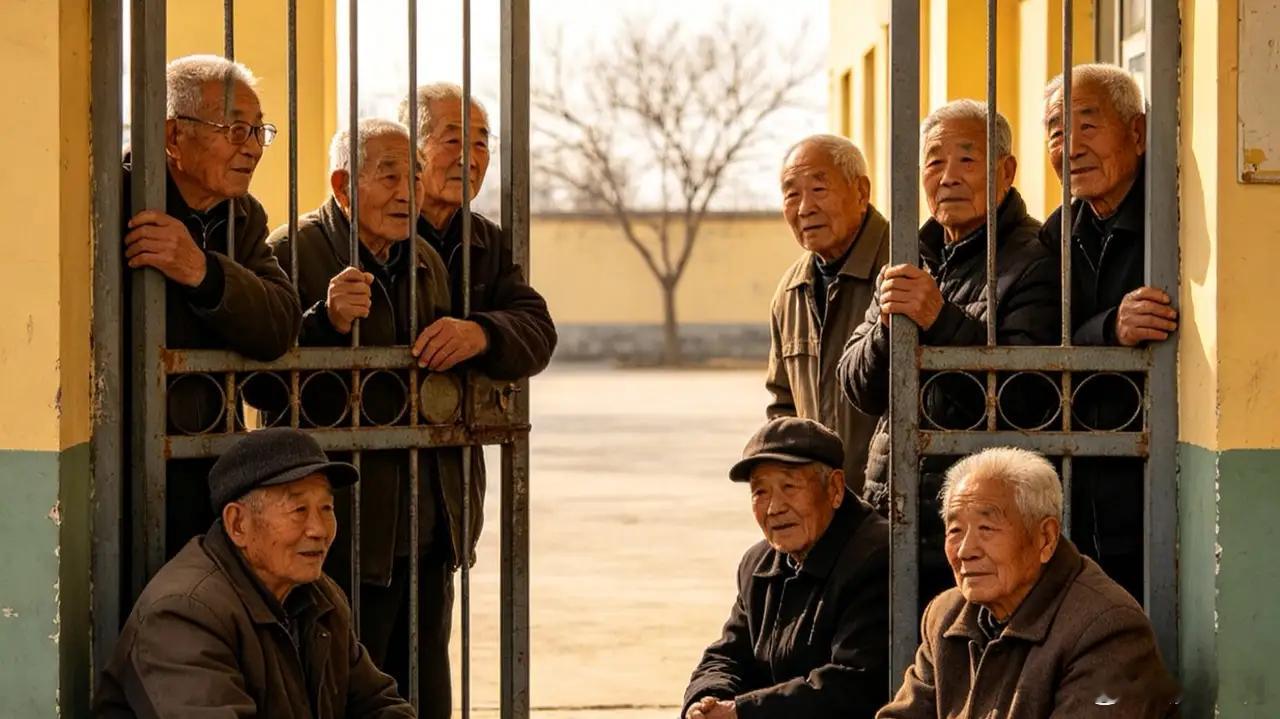 幼儿园门前人山人海，养老院门前冷冷清清。他们一个向里看，一个向外看，他们看的，都