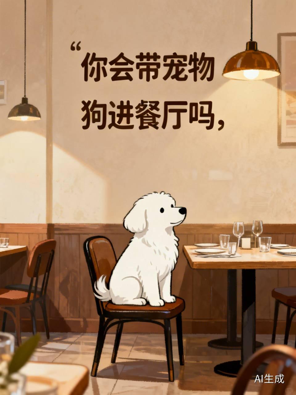 我是坚决不会带宠物狗进餐厅的。之前有次去餐厅吃饭，有个人带了只狗进来。那狗一直在