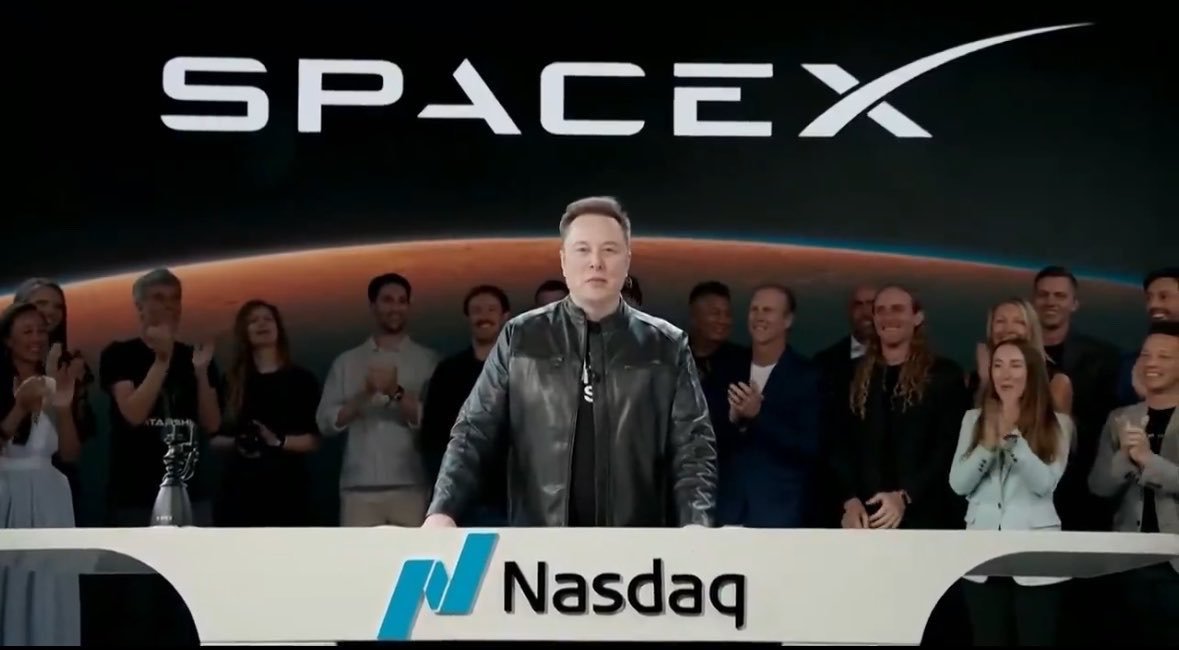 spacex暴涨spacex上市 随着SpaceX正式挂牌，马斯克正式成为人类历