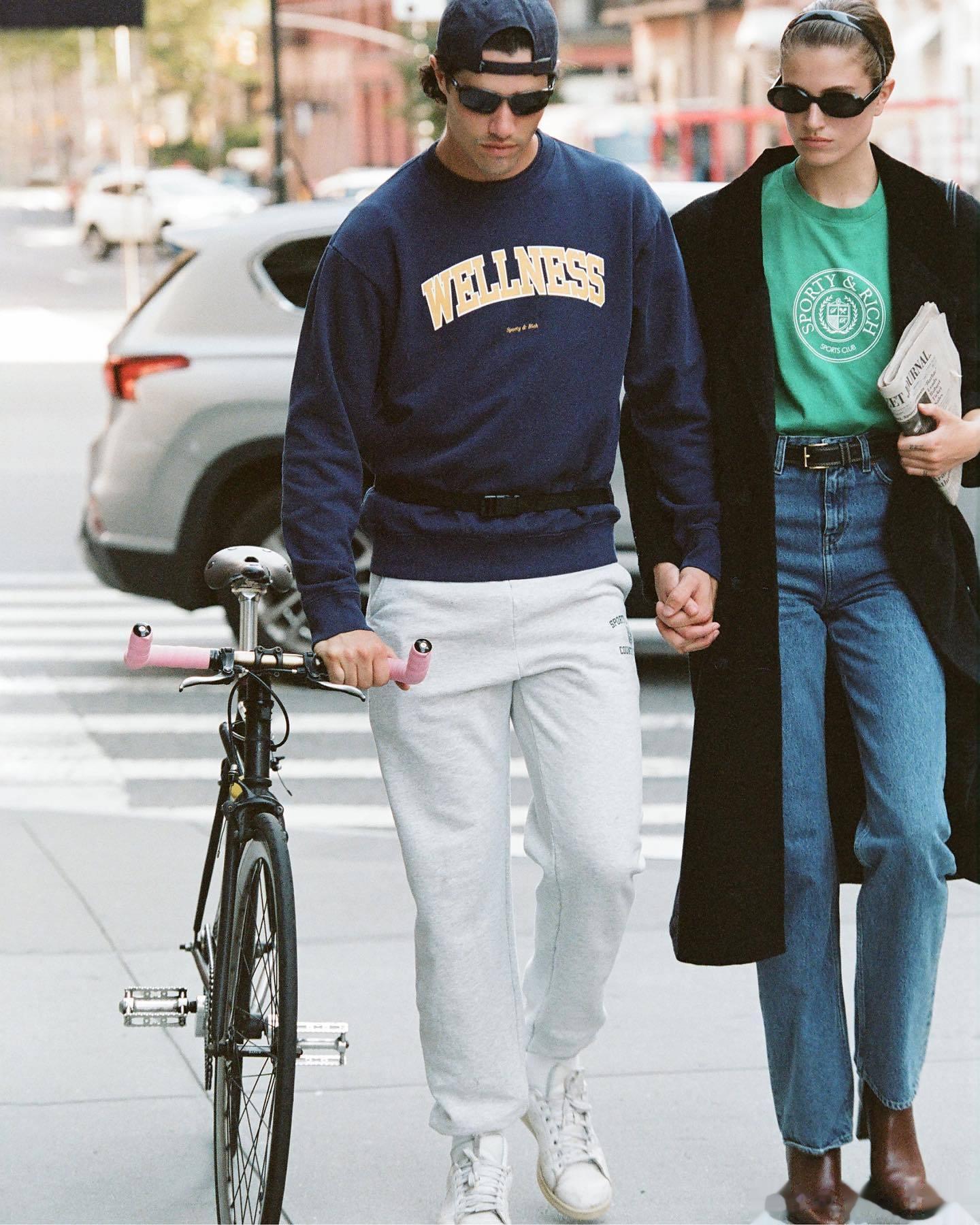 Sporty & Rich 秋日情侣穿搭#Ins# ​​​
