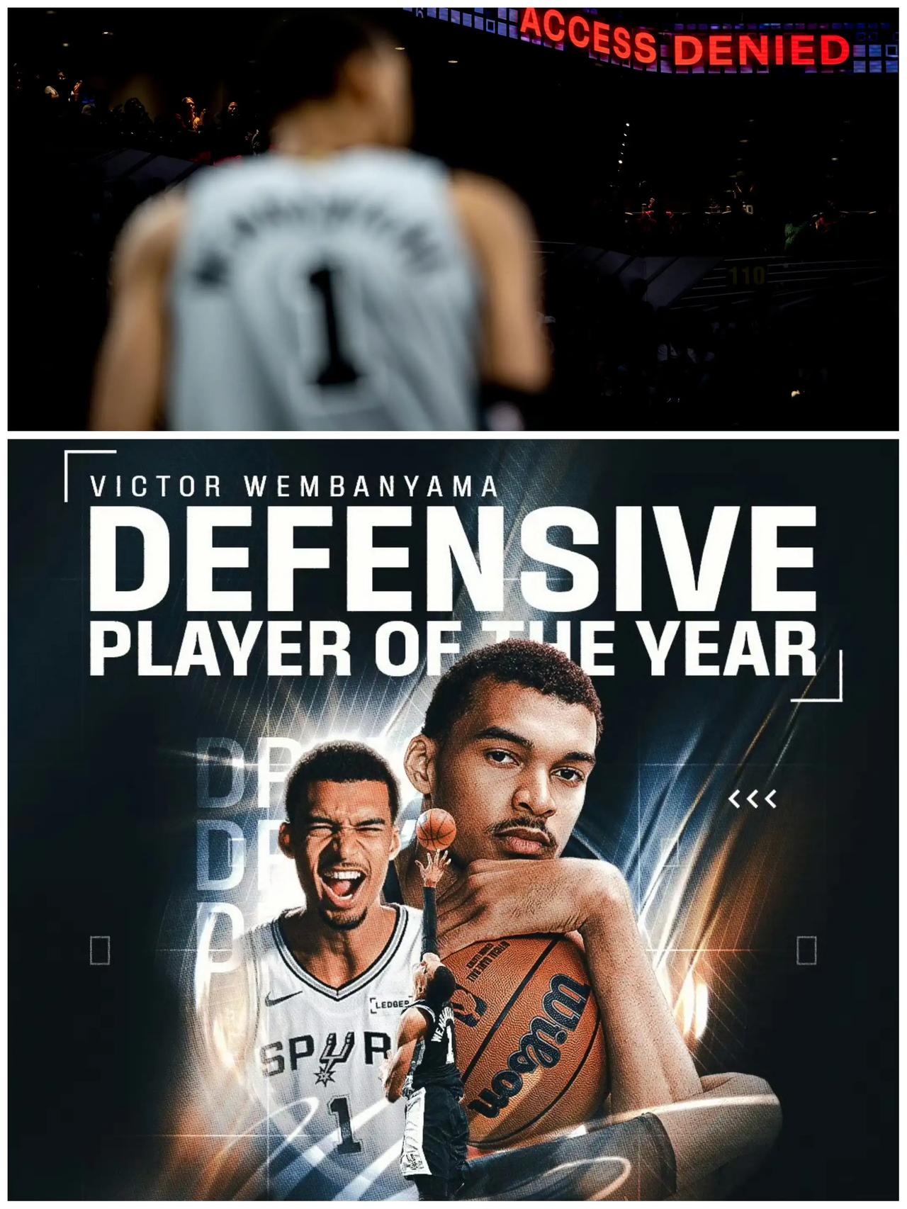 恭喜文班亚马全票当选DPOY
历史最年轻的年度最佳防守球员
历史首位全票当选的年