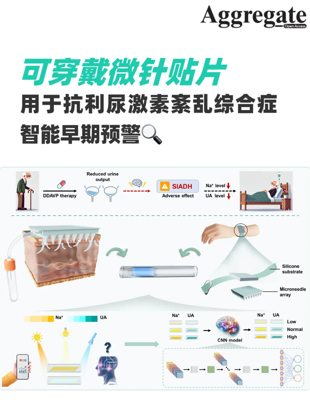 可穿戴微针贴片用于夜尿症智能早期预警